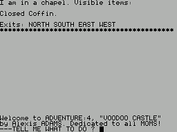 Adventure Number 04 - Voodoo Castle (1985)(Adventure International)